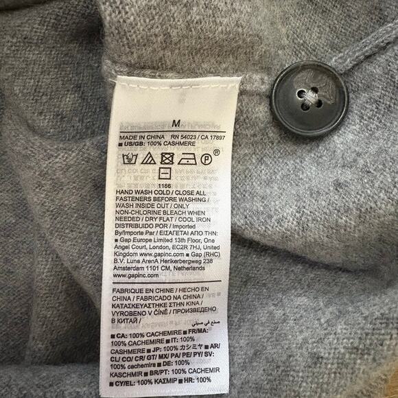 Banana Republic Cashmere Polo Cardigan M - Picture 3 of 7